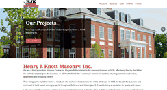 Desktop Screenshot of hjkmasonry.com