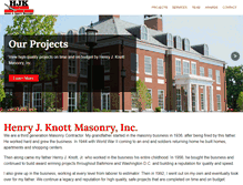 Tablet Screenshot of hjkmasonry.com